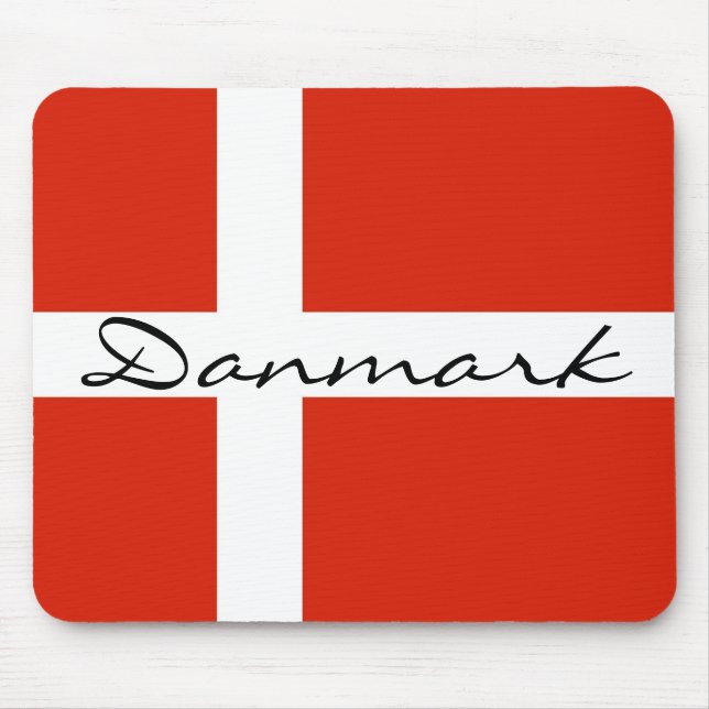 Danmark with Dannebrog Mouse Pad (Front)