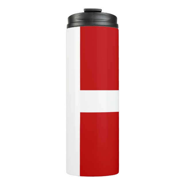 Dannebrog Danish Flag Thermal Tumbler (Front)