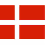 Dannebrog Statuette<br><div class="desc">The national flag of Denmark,  Dannebrog,  is red with a white Scandinavian cross that extends to the edges of the flag.</div>