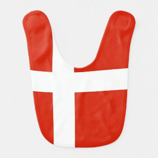 Dannebrog; The Official Flag of Denmark Baby Bib
