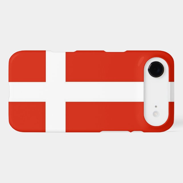 Dannebrog; The Official Flag of Denmark Case-Mate iPhone Case (Back (Horizontal))