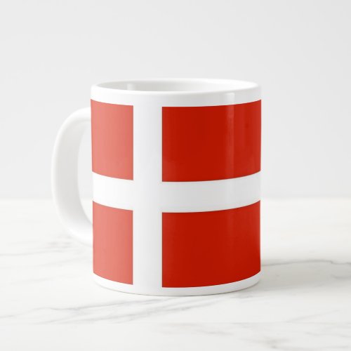 Dannebrog The Official Flag of Denmark Giant Coffee Mug
