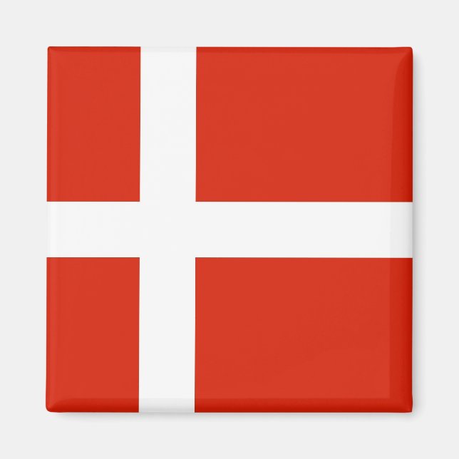 Dannebrog; The Official Flag of Denmark Magnet (Front)