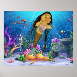 Danni the Mermaid Poster