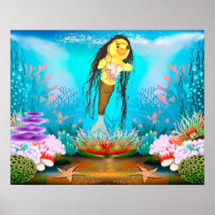 Danni the Mermaid Poster