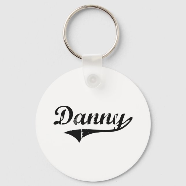 Danny Classic Style Name Keychain (Front)