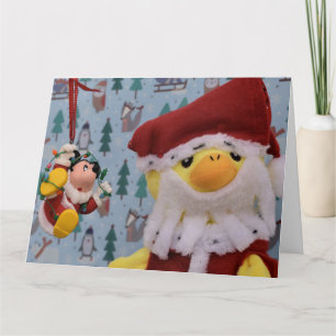 Danny Duck Santa Christmas Card
