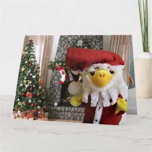 Danny Duck Santa Christmas Card