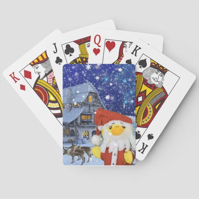 Danny Duck visits the North Pole Poker Cards (Back)