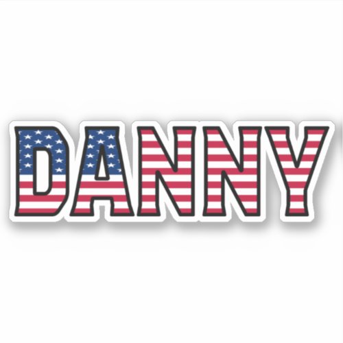 Danny Name First Name USA Sticker Stickerset