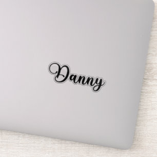 Danny Name - Handwritten Calligraphy Sticker