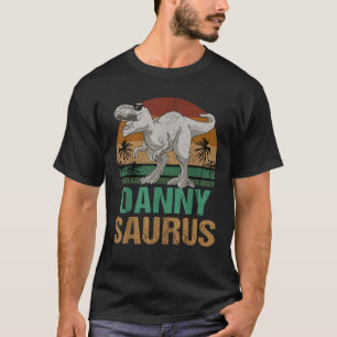 Danny Saurus Dinosaur T Rex First Name Personalize T-Shirt