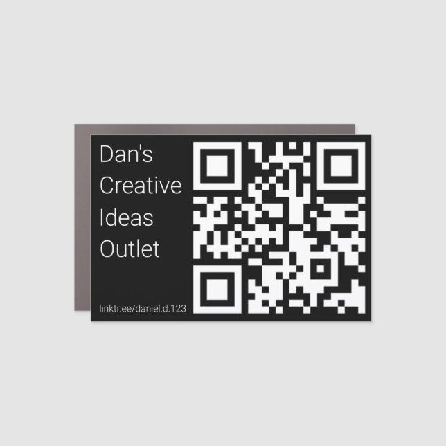 Dans Creative Ideas Outlet Car Magnet in Black (Front)