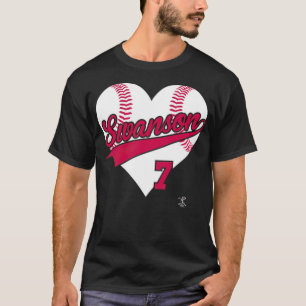 Dansby Swanson Baseball Heart 90s sports T-Shirt