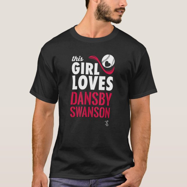 Dansby Swanson This Girl Loves Gameday T-Shirt (Front)