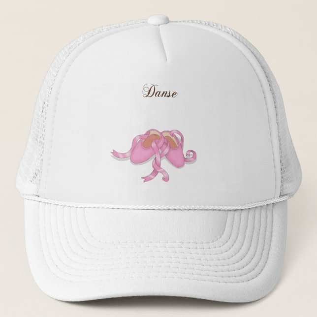 "Danse" Ballet Slippers Trucker Hat (Front)