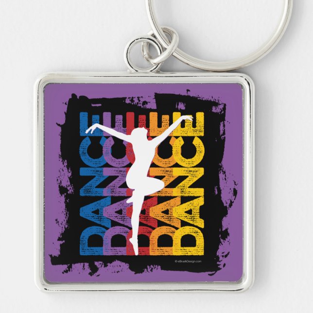 Danse et Lettres (Dance) Keychain (Front)
