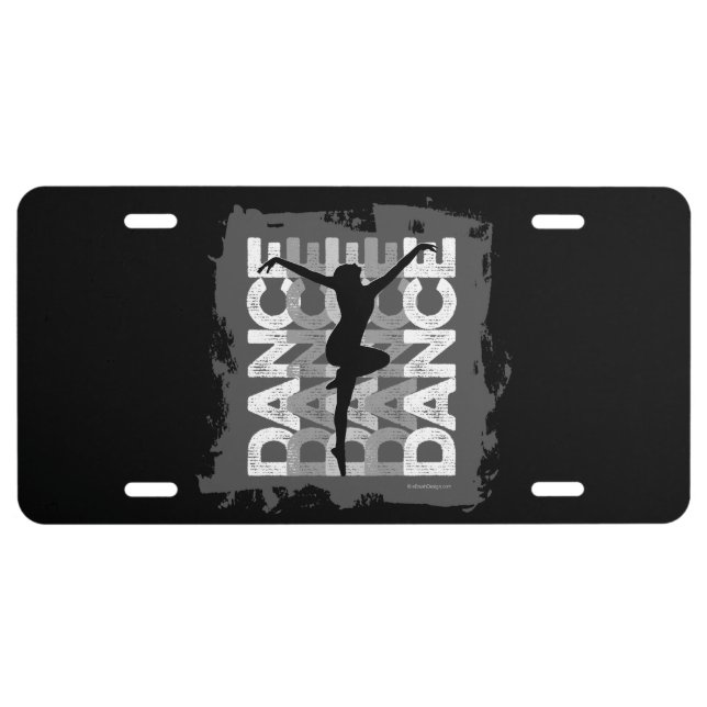 Danse et Lettres (Dance) License Plate (Front)
