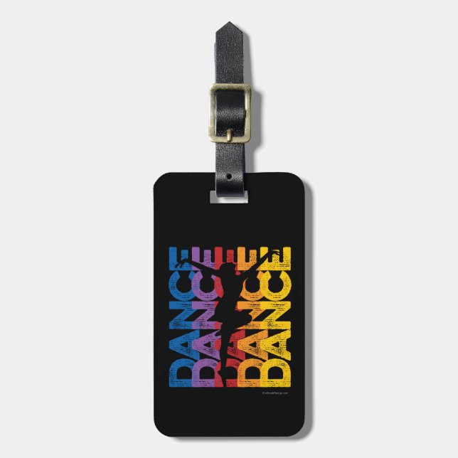 Danse et Lettres (Dance) Luggage Tag (Front Vertical)