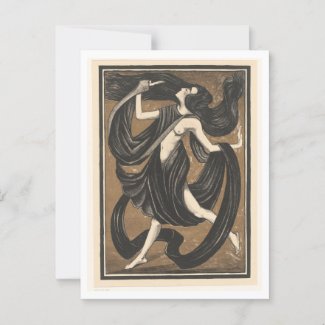 Danseres met draperieën (1919) by Henk Schilling