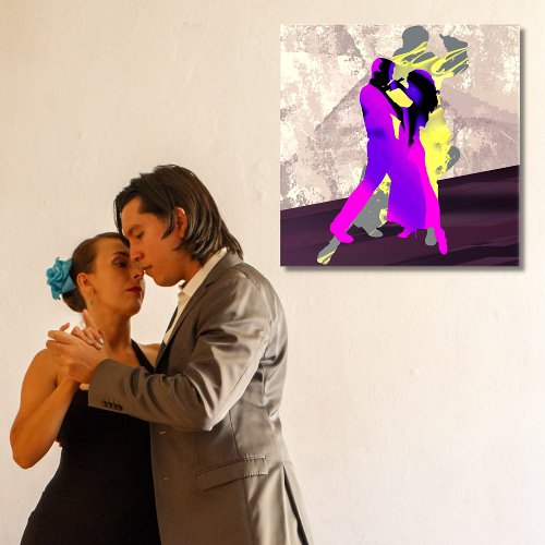 Danseurs de tango argentin acrylic print