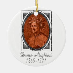 Dante Alighieri Ceramic Ornament