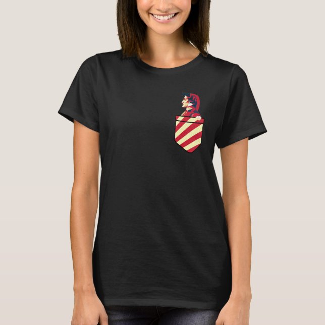 Dante Alighieri Famous Italian Writer In My Pocket T-Shirt (Front)