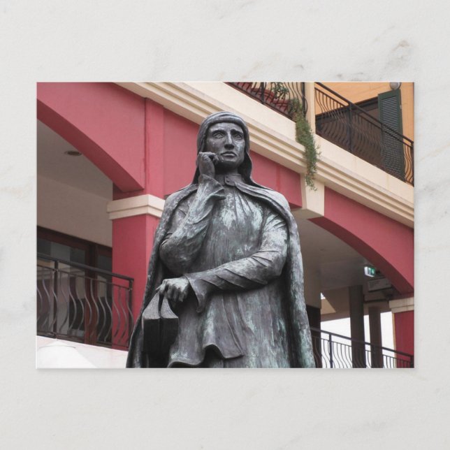 Dante Alighieri Statue in Leichhardt Postcard (Front)