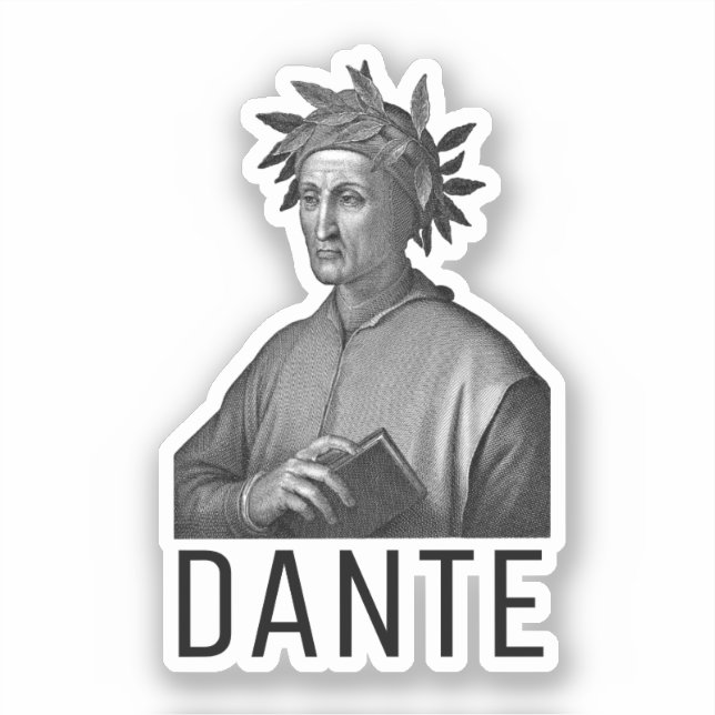 Dante Alighieri Sticker (Front)