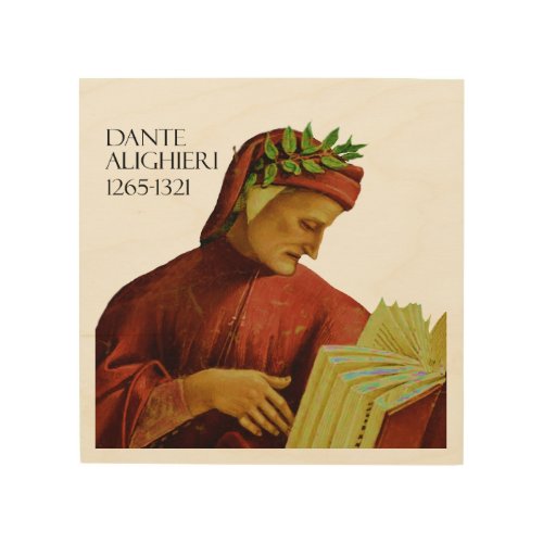 Dante Alighieri Wood Wall Art