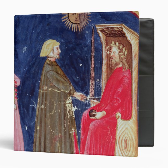 Dante and Beatrice before Justinian Binder (Front/Inside)
