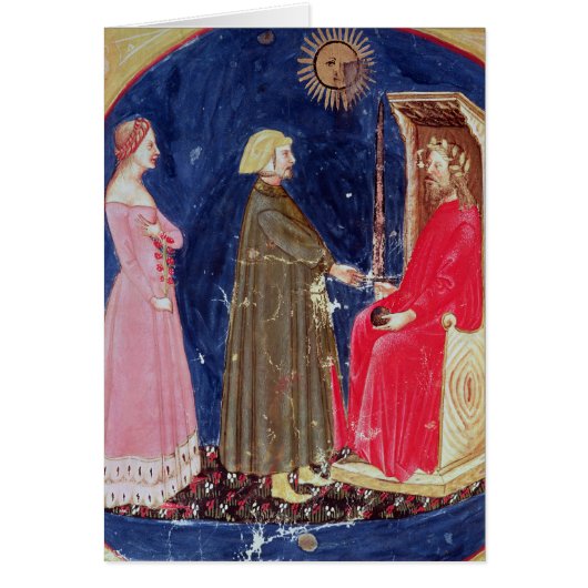 Dante and Beatrice before Justinian Cards (Front)
