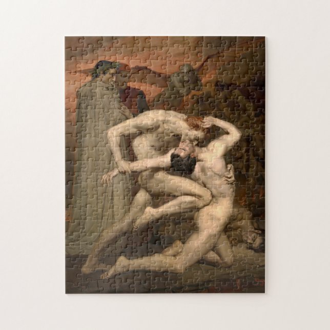 Dante and Virgil by William-Adolphe Bouguereau Jigsaw Puzzle (Vertical)
