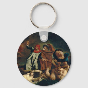 Dante And Virgil In Hell (The Barque Of Dante) Keychain