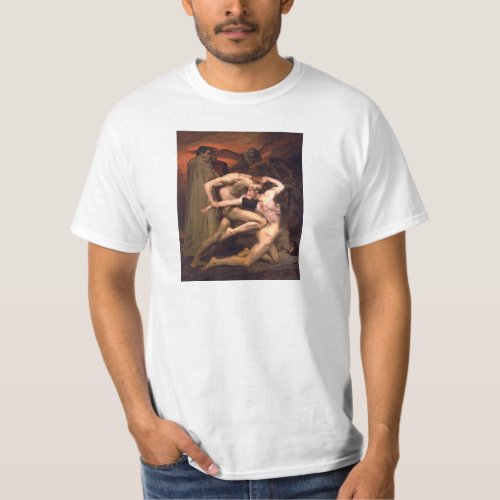 Dante And Virgil In Hell William Adolphe Bouguerea T_Shirt