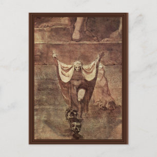 Dante And Virgil In The Ice Of Kozythus. By Johann Postcard