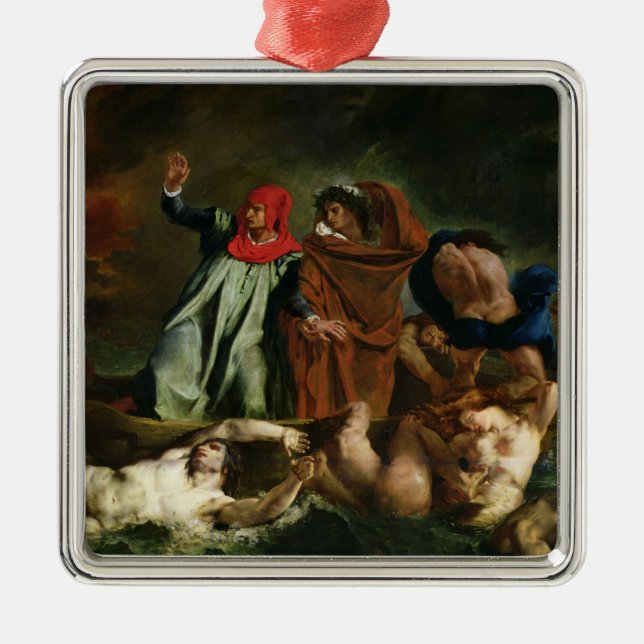Dante  and Virgil  in the Underworld, 1822 Metal Ornament (Front)