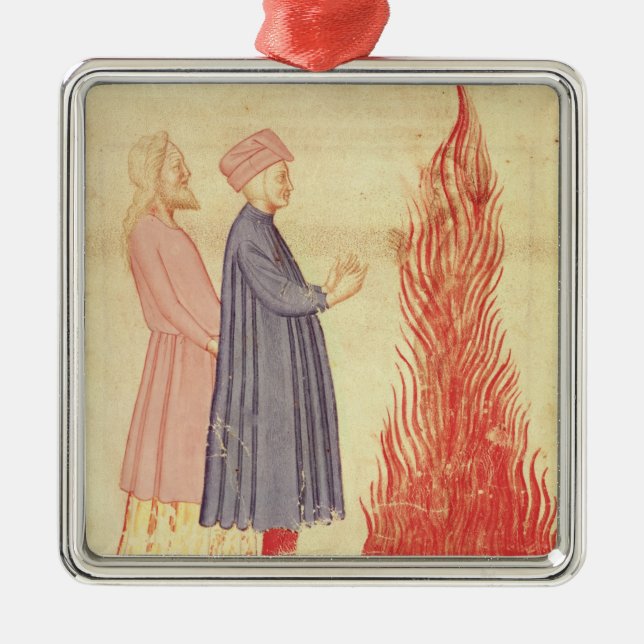 Dante and Virgil  recognise Ulysees Metal Ornament (Front)