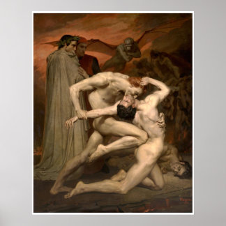 Dante and Virgil William-Adolphe Bouguereau Poster