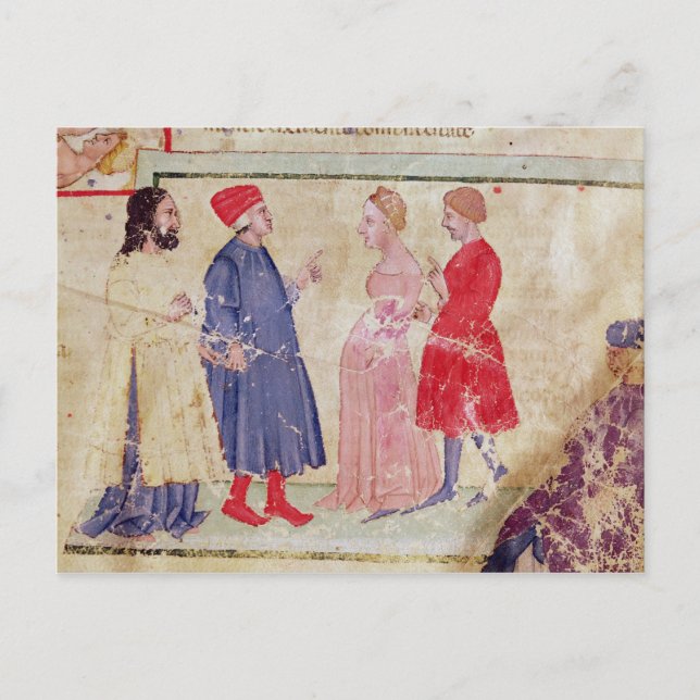 Dante and Virgil  with Francesca da Rimini Postcard (Front)