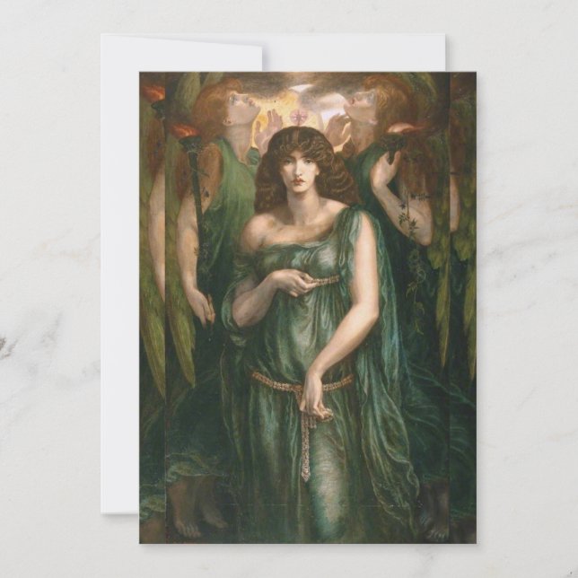 Dante Gabriel Rossetti - Astarte Syriaca Invitation (Front)