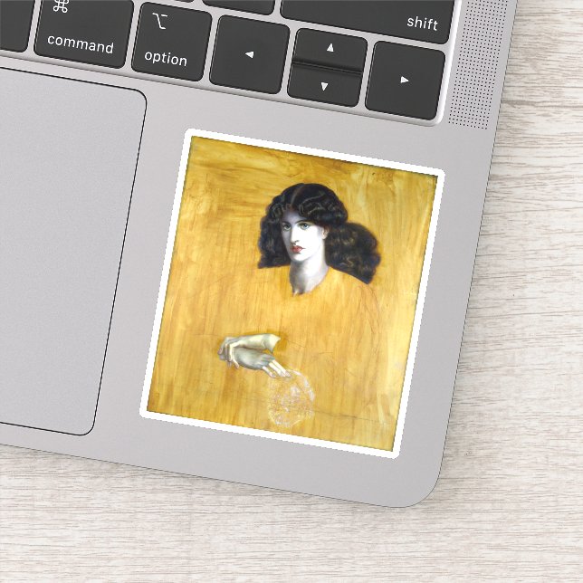 Dante Gabriel Rossetti La Donna Della Finestra Sticker (Detail)