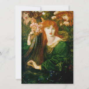 Dante Gabriel Rossetti - La Ghirlandata Invitation
