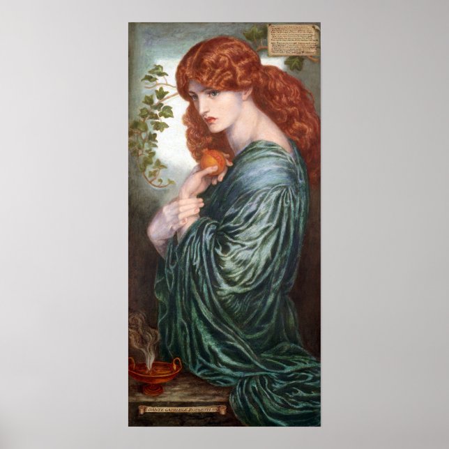 Dante Gabriel Rossetti Proserpine Poster (Front)