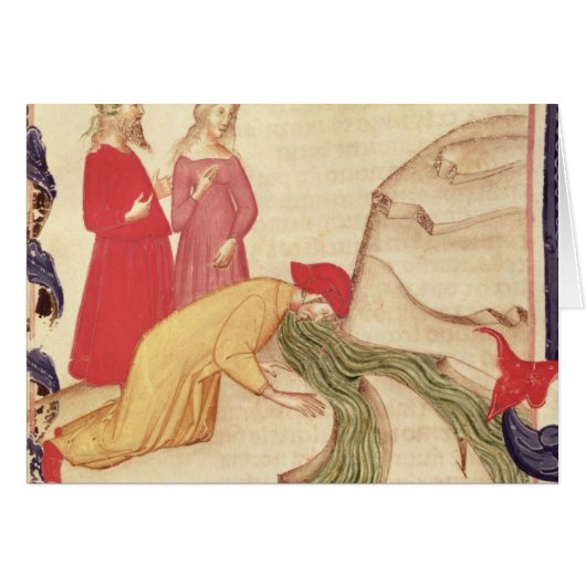 Dante purifying himself before entering (Front Horizontal)