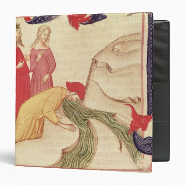 Dante purifying himself before entering 3 ring binder (Front/Inside)