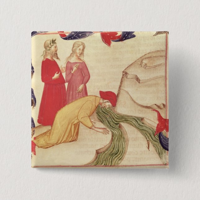 Dante purifying himself before entering button (Front)