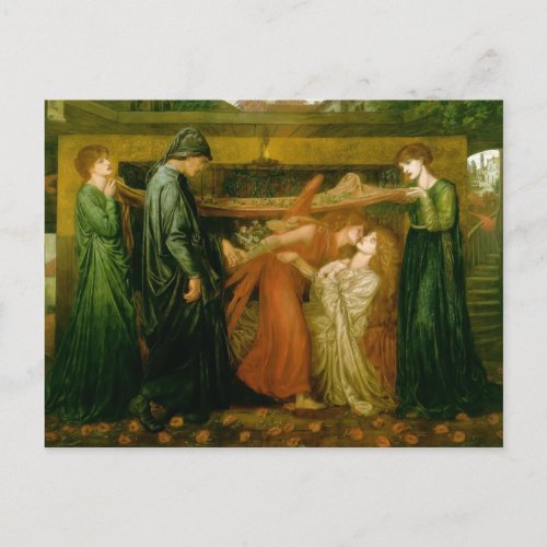 Dantes Dream by Dante Gabriel Rossetti Postcard