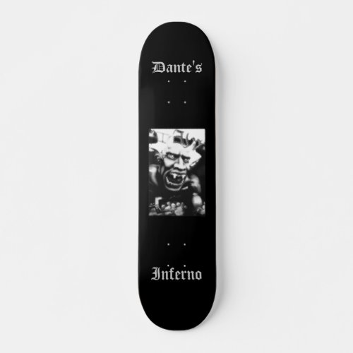 Dantes Inferno Black Customized Skateboard