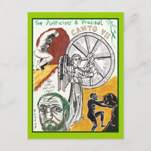 Dante's Inferno, Canto VII Postcard